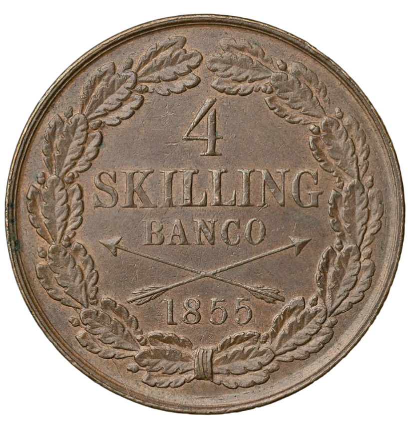 4 Skilling Banco 1855