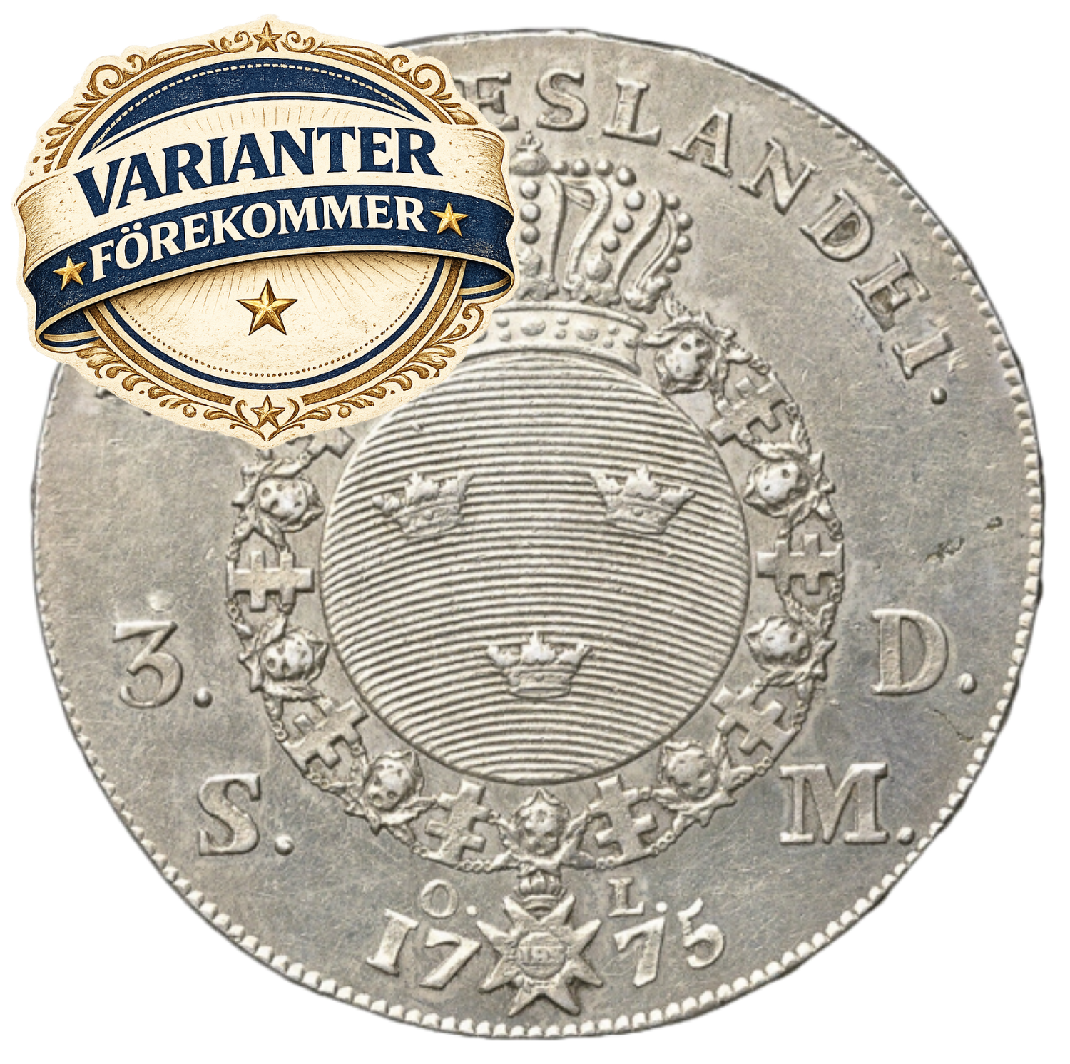 3 Daler silvermynt 1775