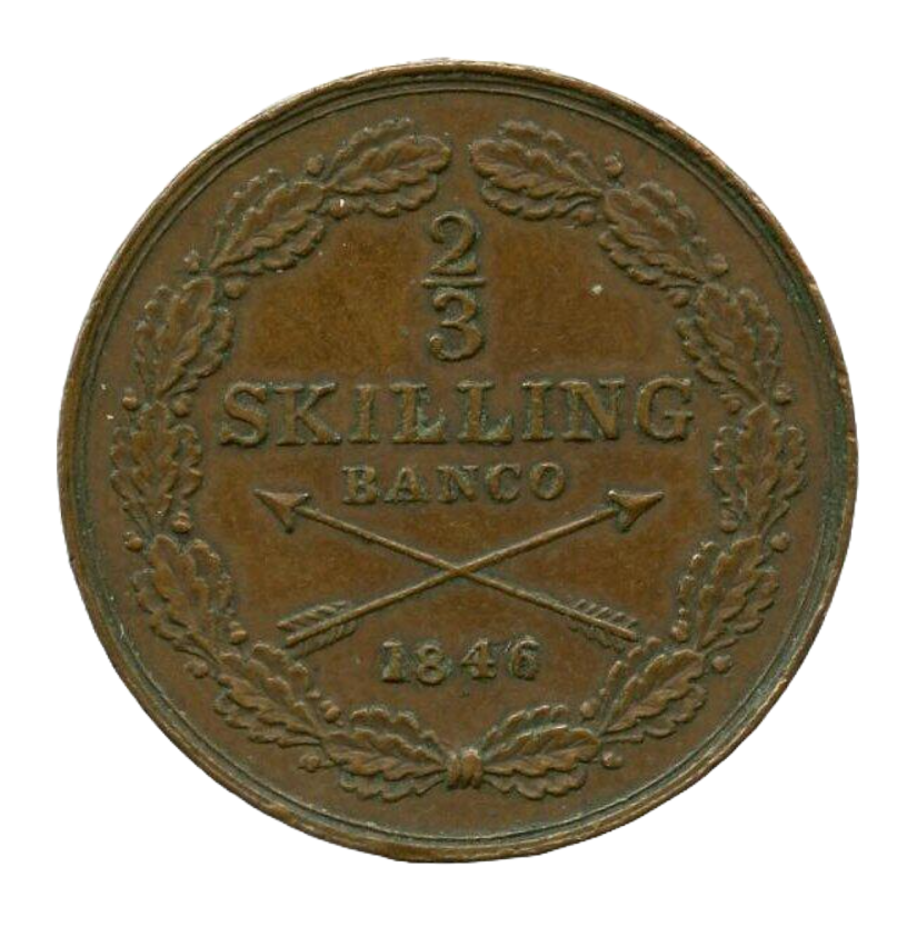 2/3 Skilling Banco 1846