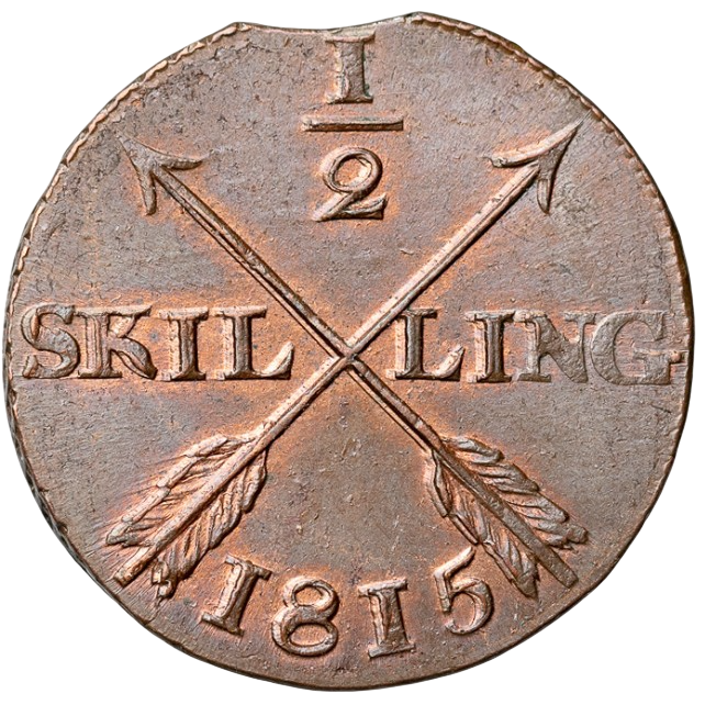 1/2 skilling 1815