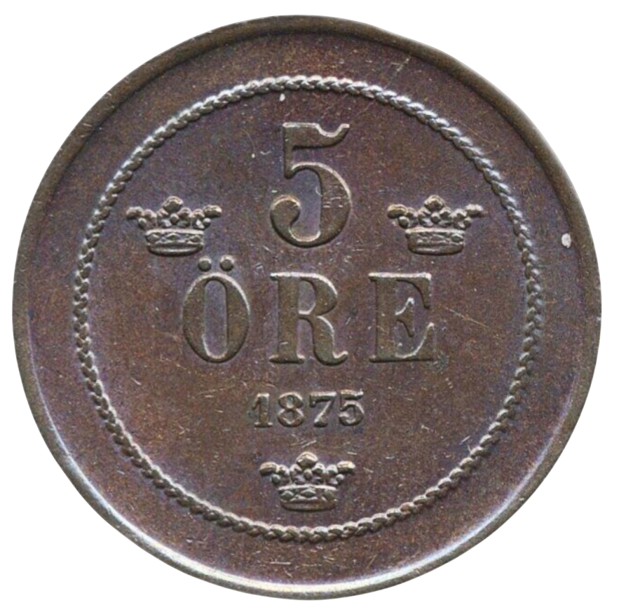 5 öre 1875