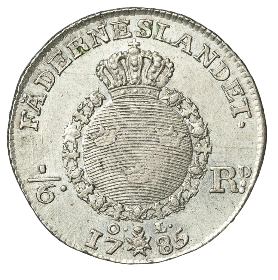 1/6 riksdaler 1785