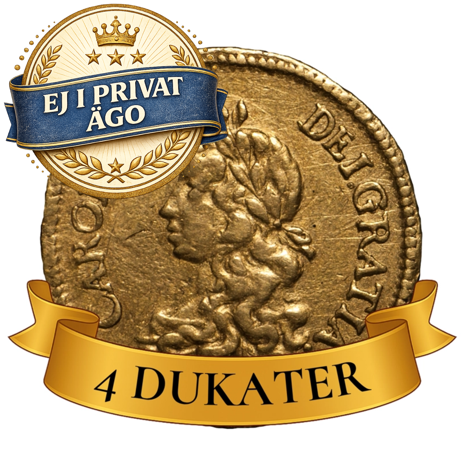 Karl XI 4 dukater