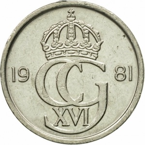 25 öre 1981