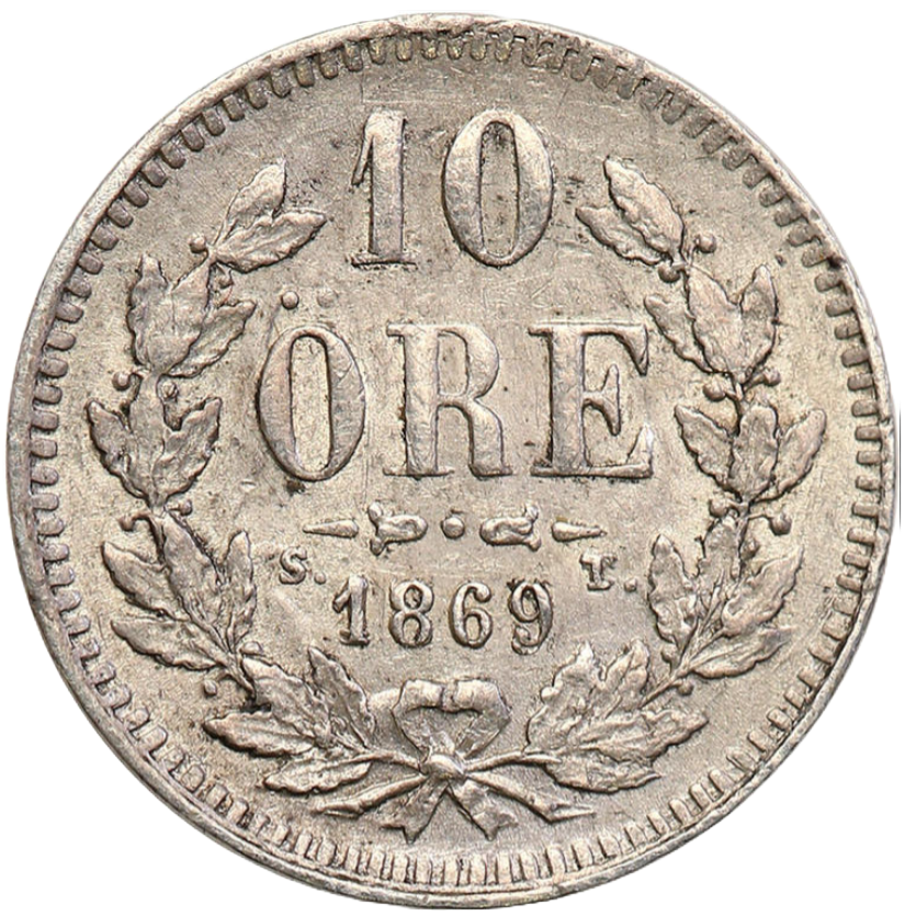 10 Öre 1869