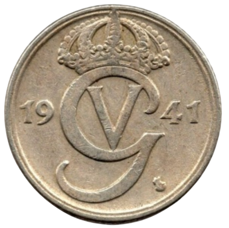 25 öre 1941 nickel