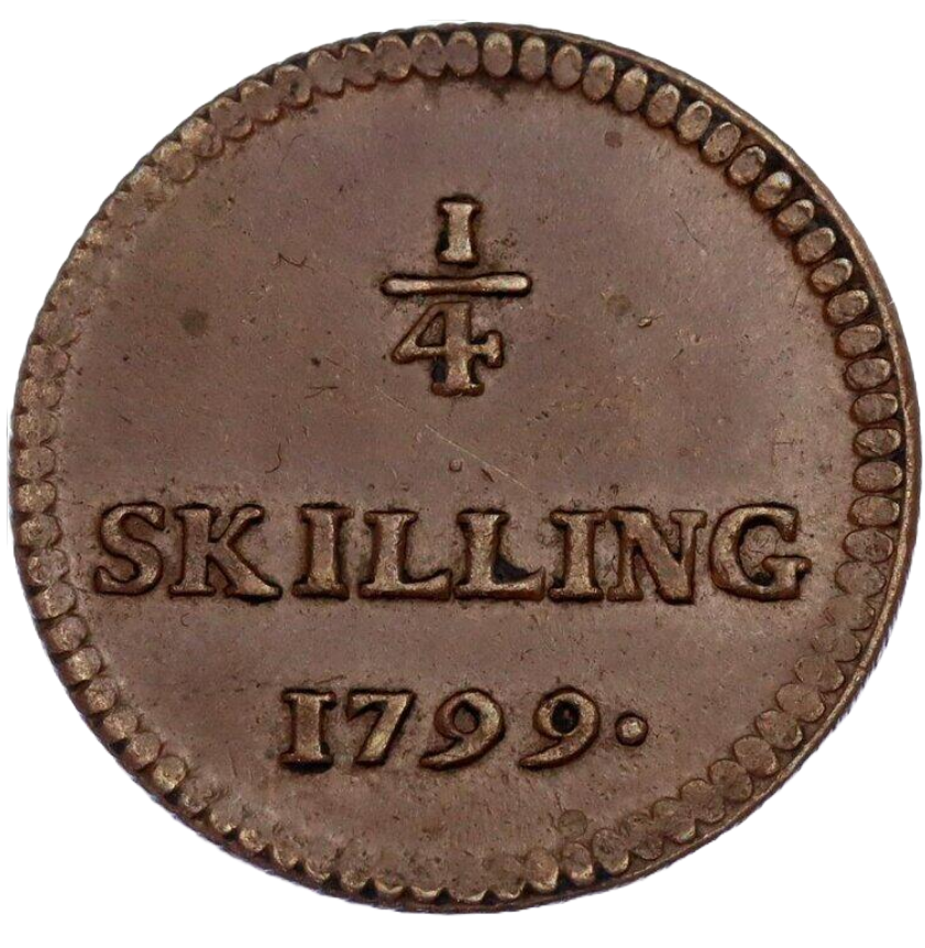 1/4 Skilling riksgäld 1799