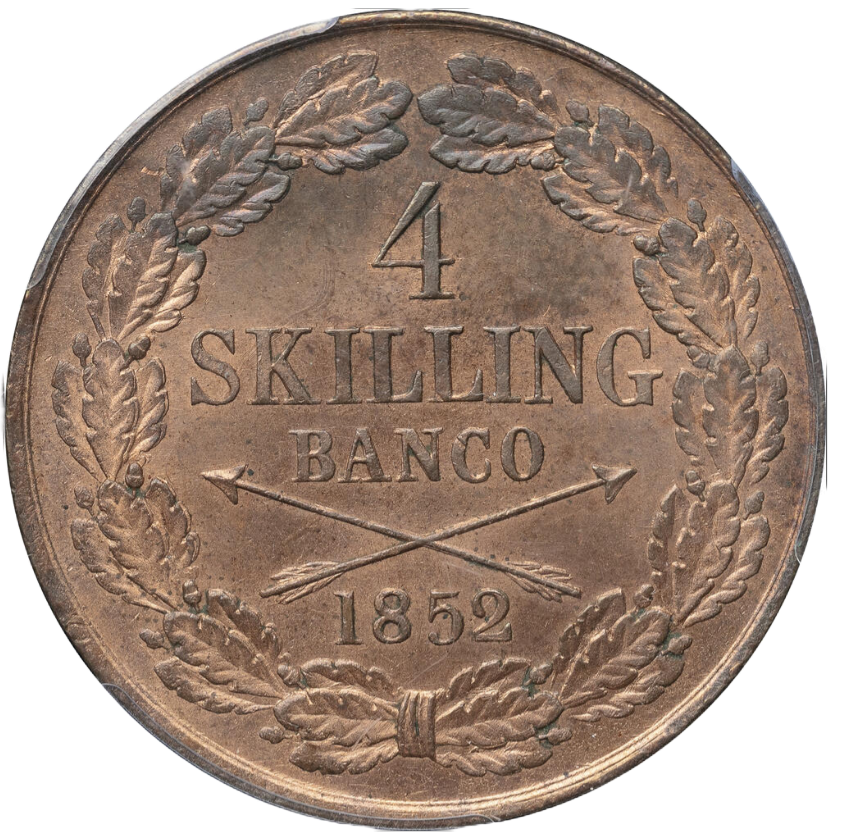 4 Skilling Banco 1852